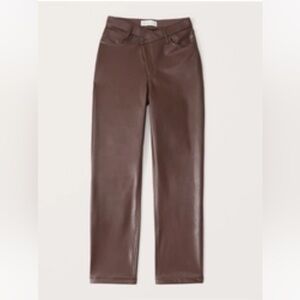 Abercrombie - Vegan Leather Dad pants